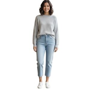 NYDJ Karen Capri Jeans Light Wash‎ Cropped Denim Women's Size 12 Lift&Tuck